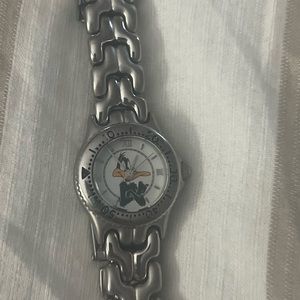 Vintage 90s fossil watch Daffy Duck face